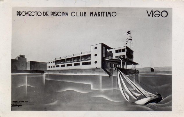 En los años 30 el Marítimo de Vigo fue el concesionario de la dársena que hoy ocupa el Náutico de Vigo (Colección Seoane&Prado)