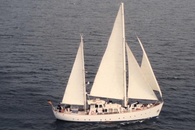 En 1942 el "Urania" por el que fuera Yate Real "Giralda".