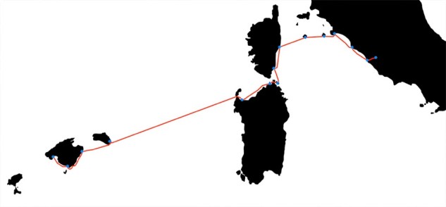 mapa-piragua-palma-roma-1950