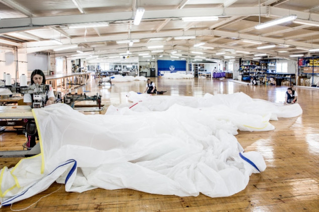 Espacio diáfano de más de 1.000 m2 en la planta superior de la velería de Cuntis  (Foto María Muiña)