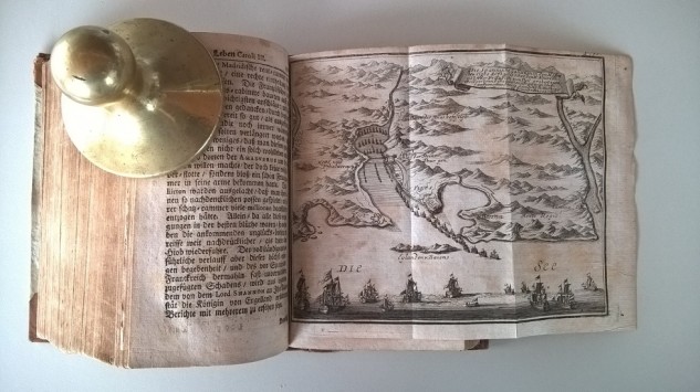 Para muchos estudiosos es el primer mapa sobre la Batalla de Rande (Colección Seoane & Prado)